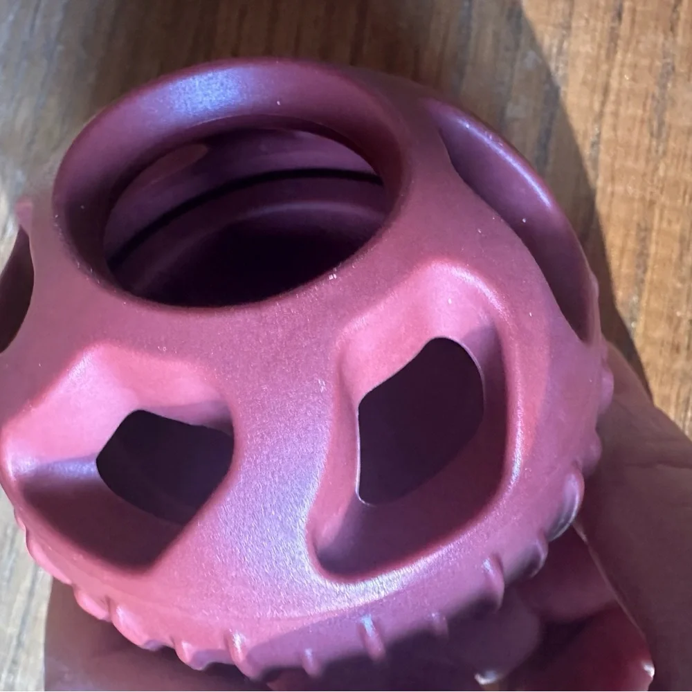 Rubber dog treat ball slow feeder keeps your dog busy
